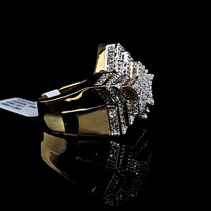 Mens Star Diamond Ring