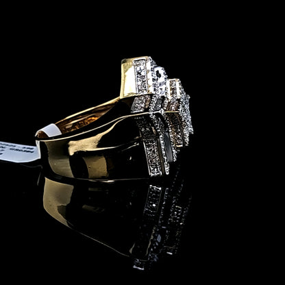 Mens Star Diamond Ring