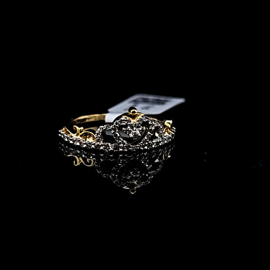 Crown Shape Ladies Diamond Ring