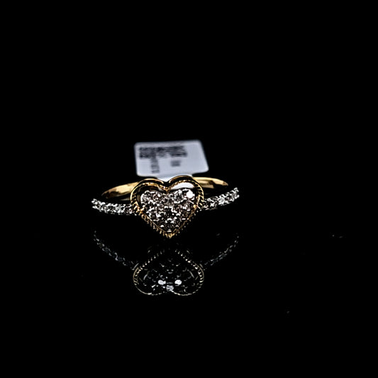 Heart Shape Ladies Diamond Ring