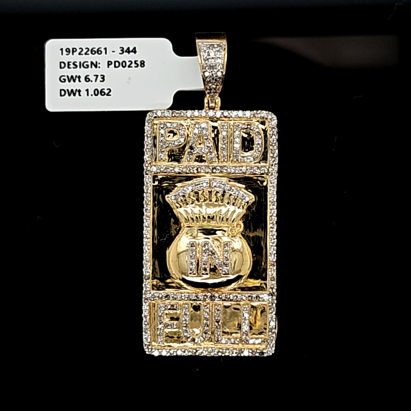 Paid In Full Diamond Pendant