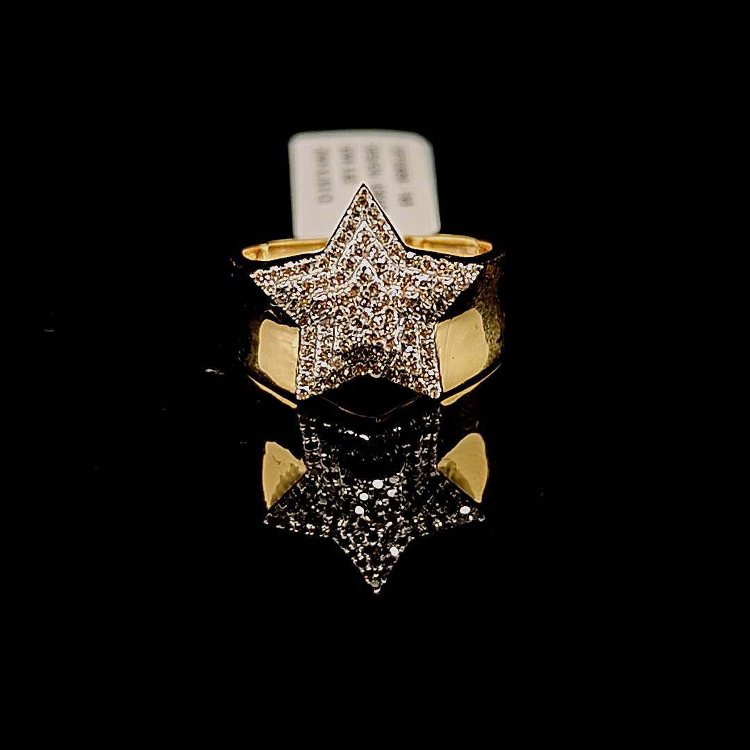 Star Mens Diamond Ring