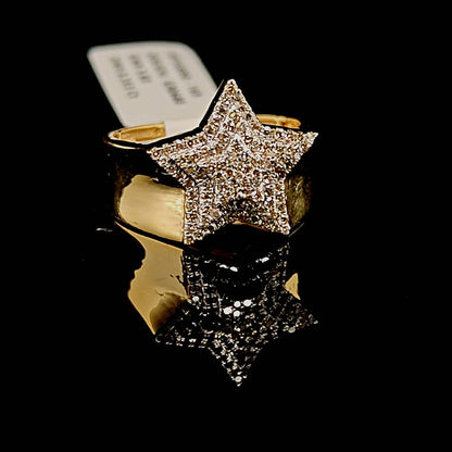 Star Mens Diamond Ring