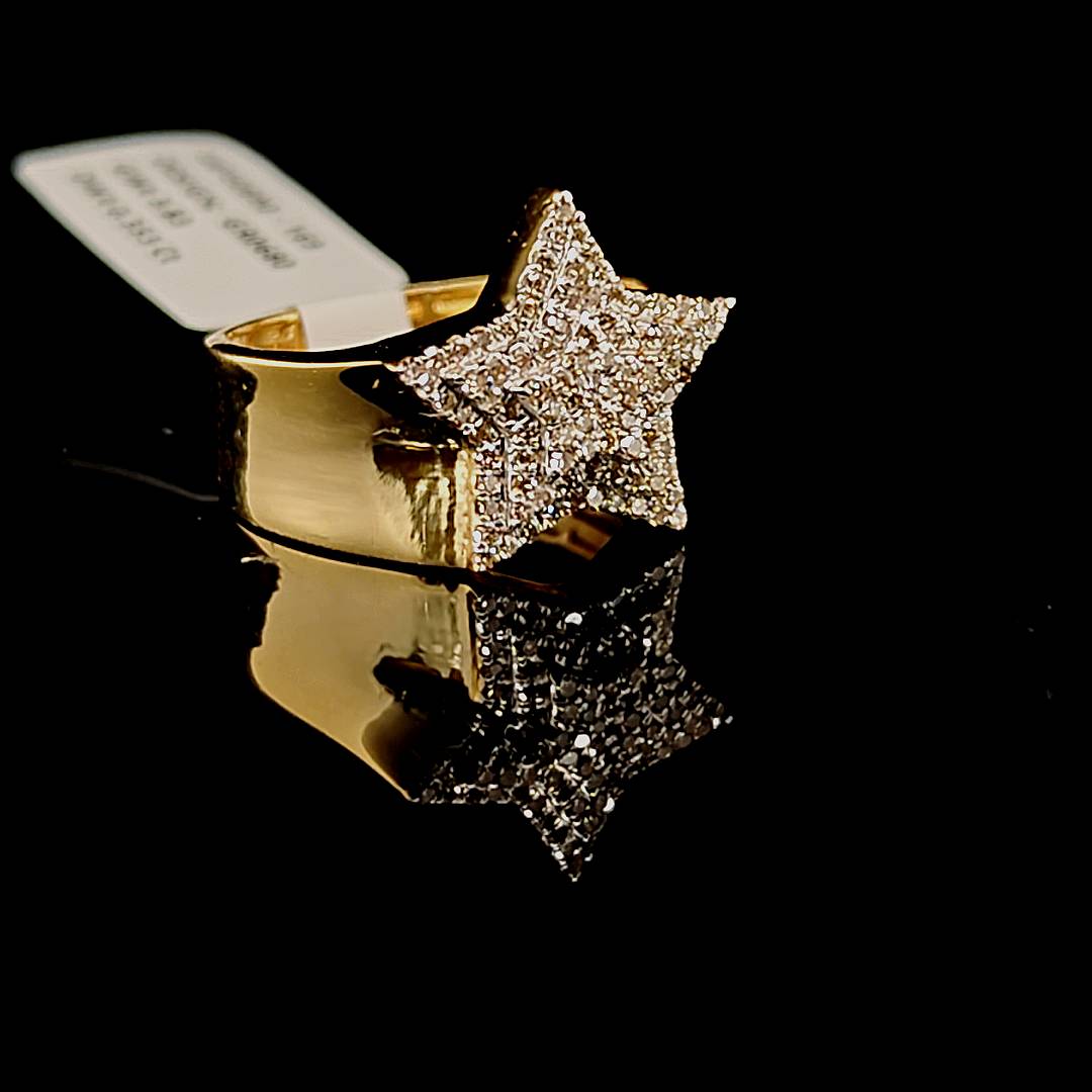 Star Mens Diamond Ring