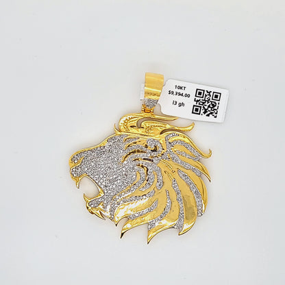 Lion Diamond Pendant