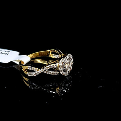 Heart Shape Ladies Diamond Ring