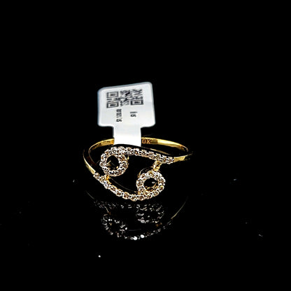 Cancer Ladies Diamond Ring