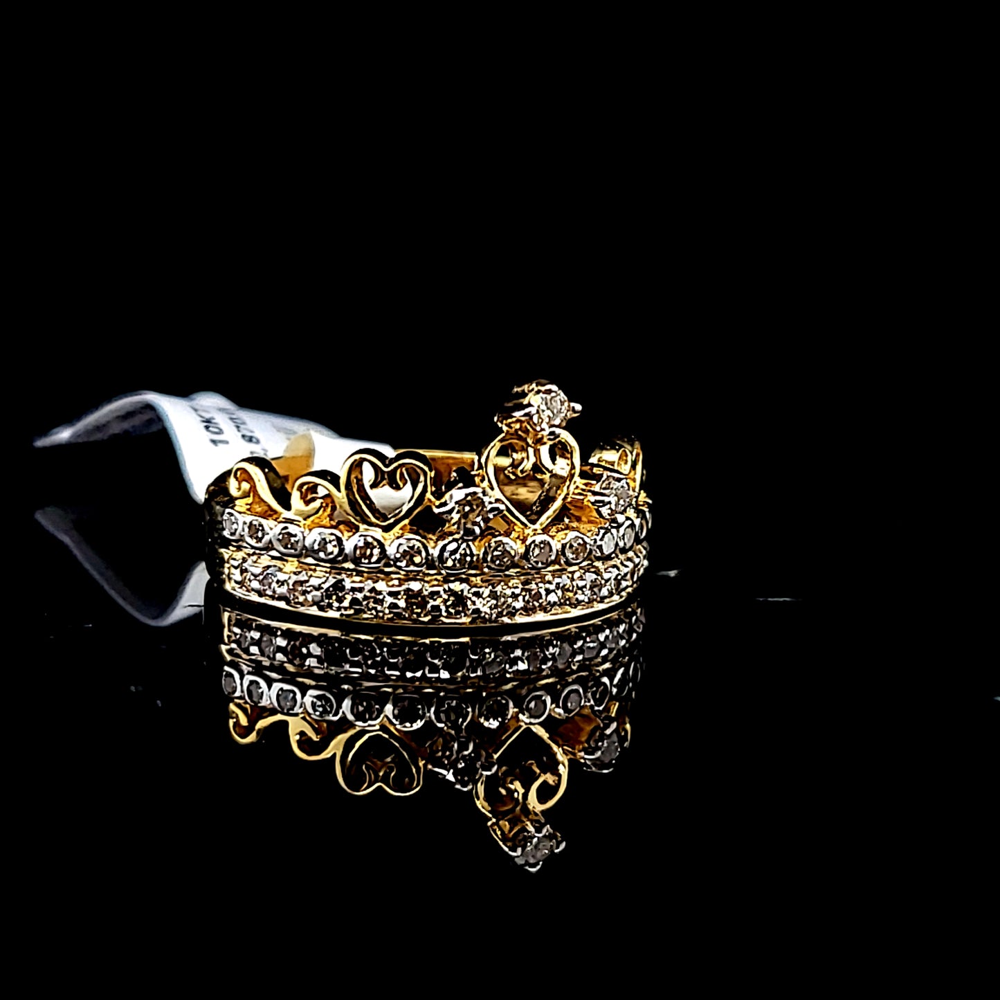 Crown Shape Ladies Diamond Ring