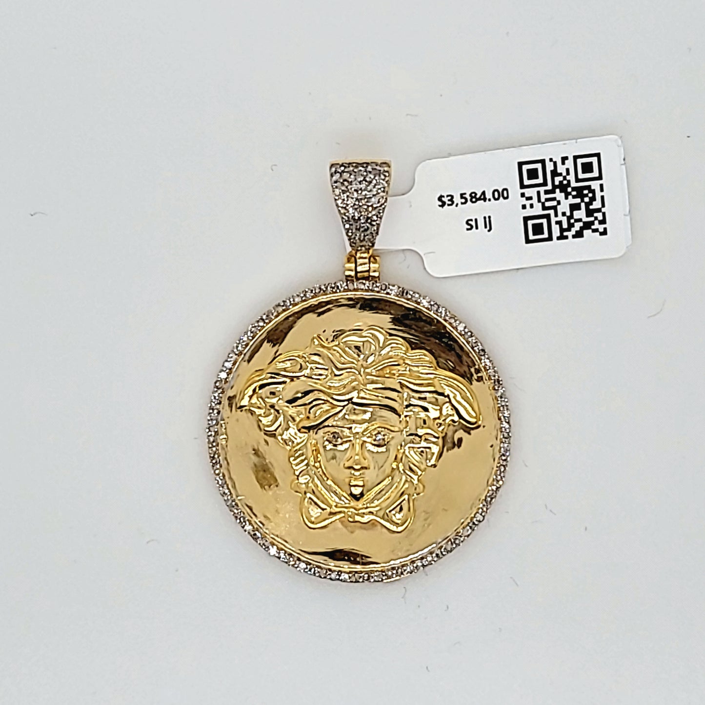 Custom Medusa Diamond Pendant