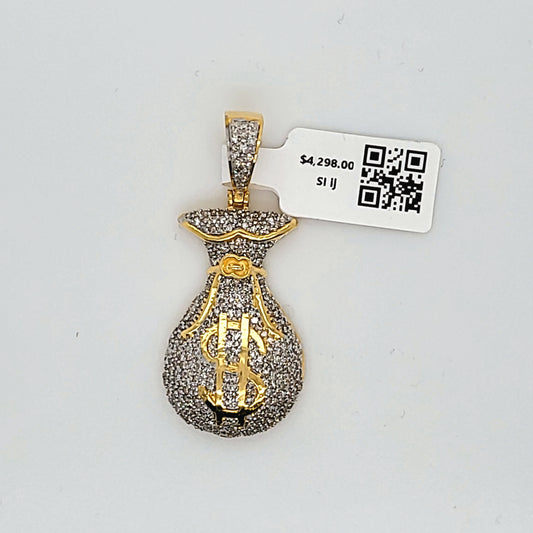 Money Bag Diamond Pendant