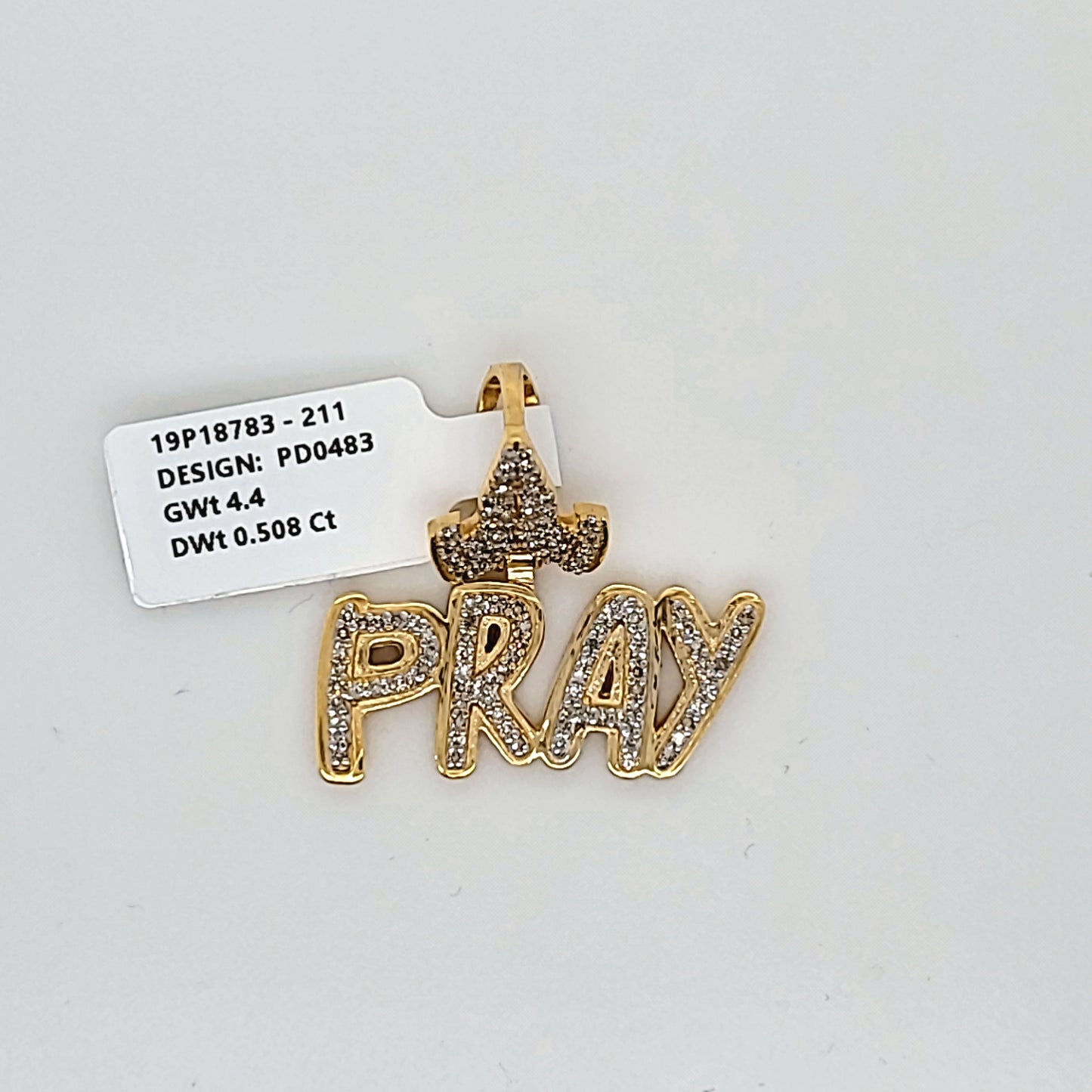 Pray Diamond Pendant