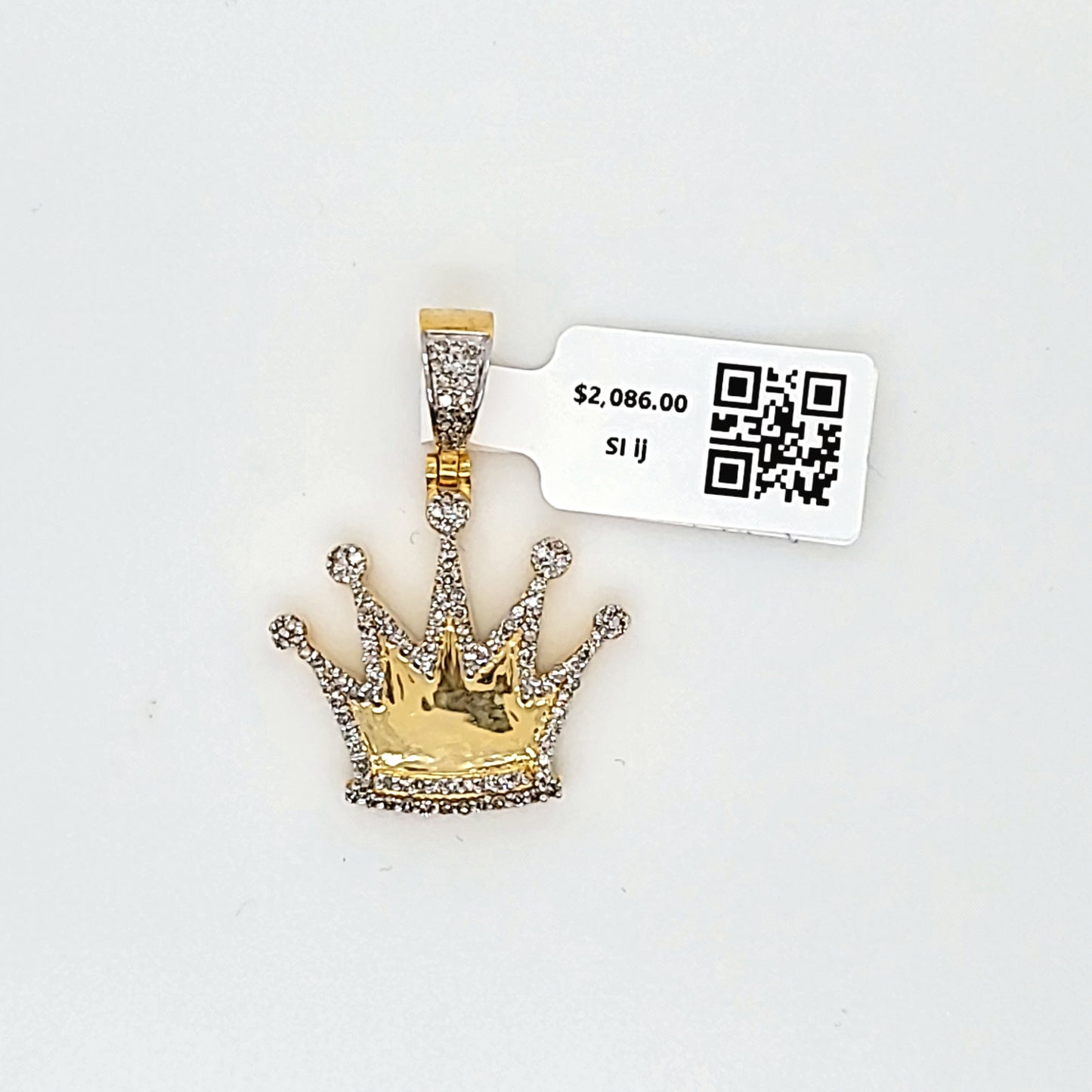 Crown Diamond Pendant