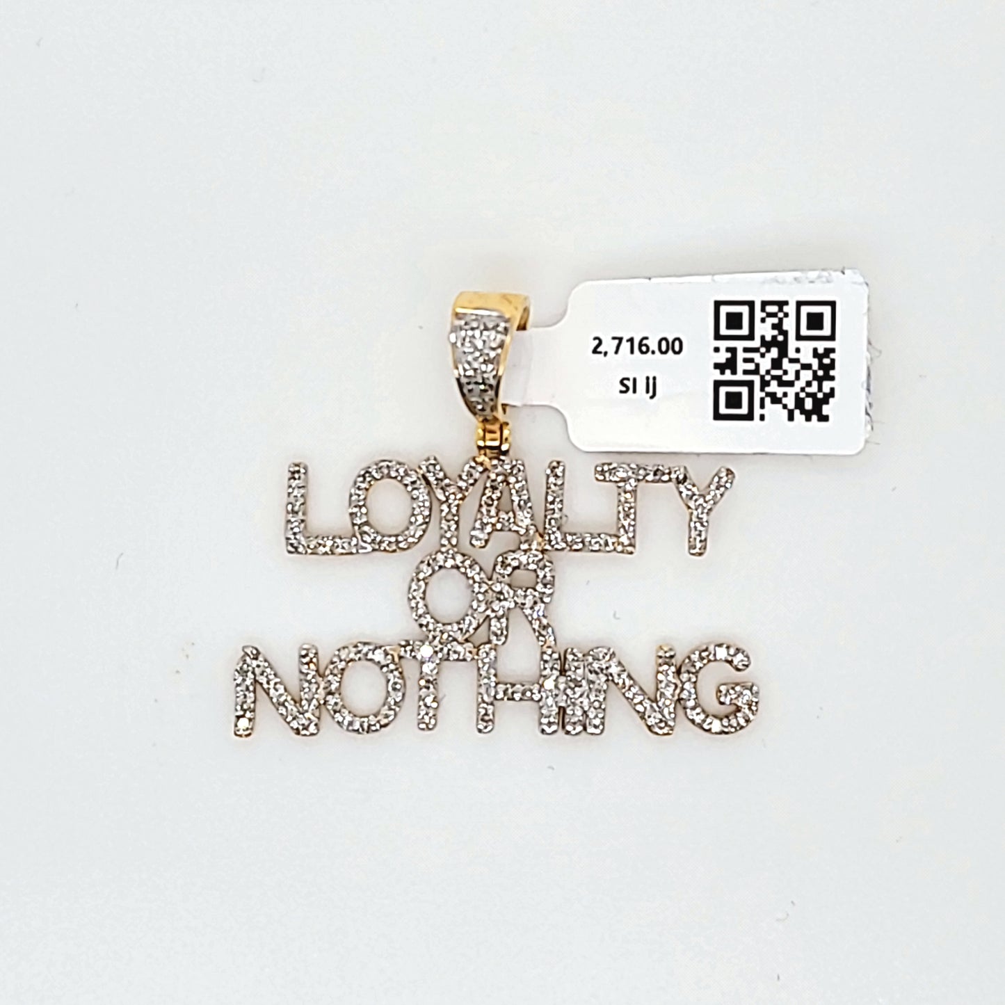 Loyalty Or Nothing Diamond Pendant