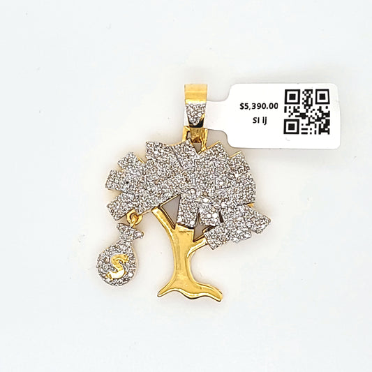 Money Tree Diamond Pendant