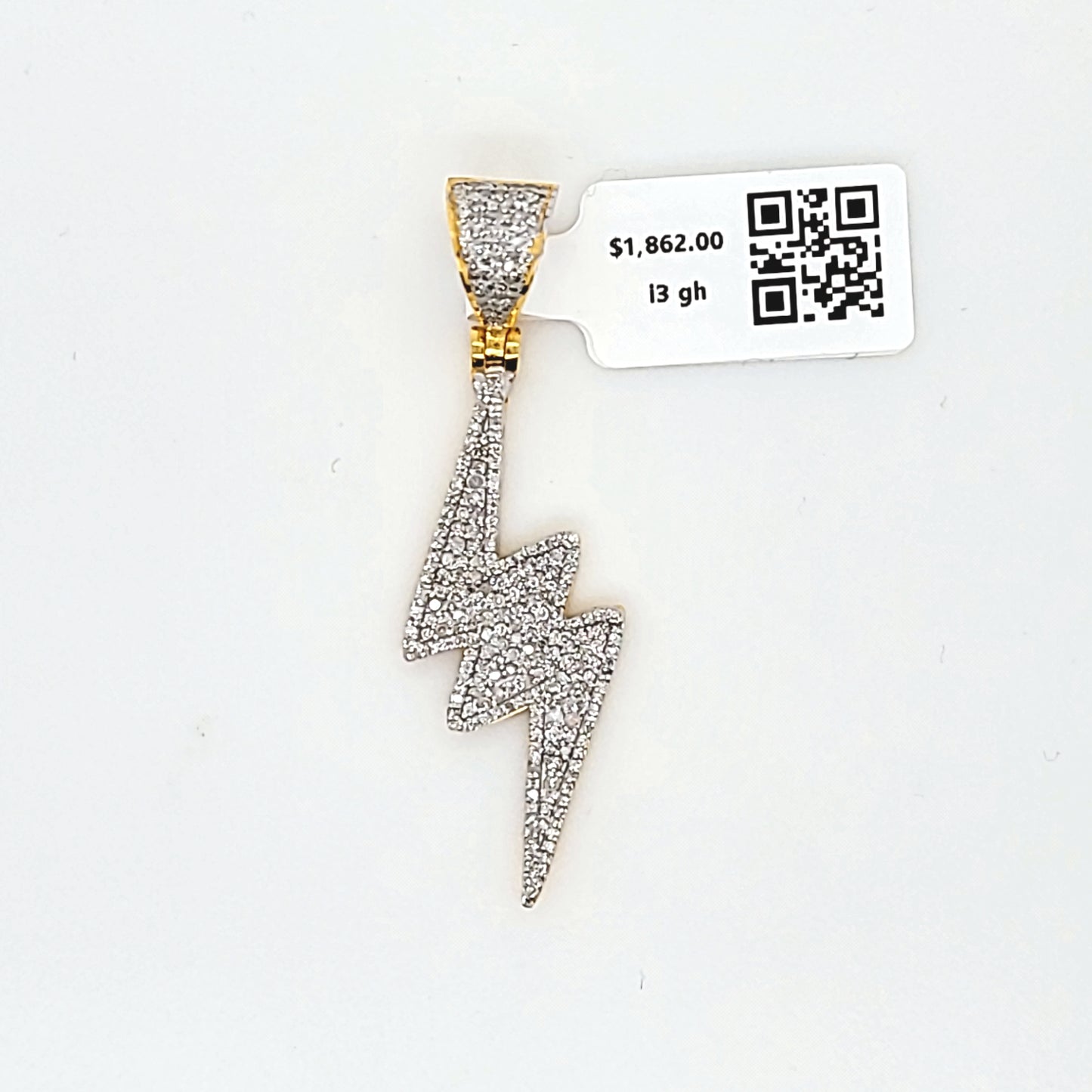 Lightning Bolt Diamond Pendant