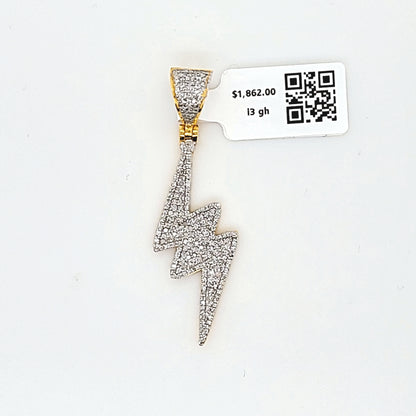 Lightning Bolt Diamond Pendant