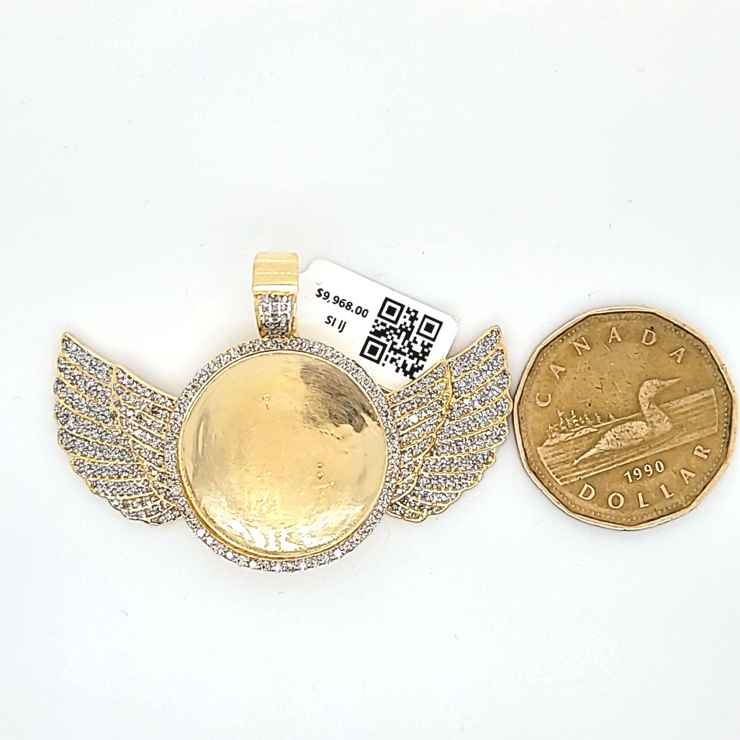 Memorial Wings - Picture Diamond Pendant