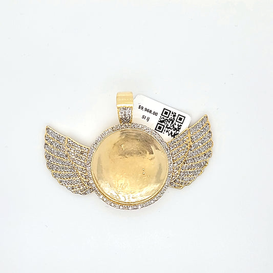 Memorial Wings - Picture Diamond Pendant