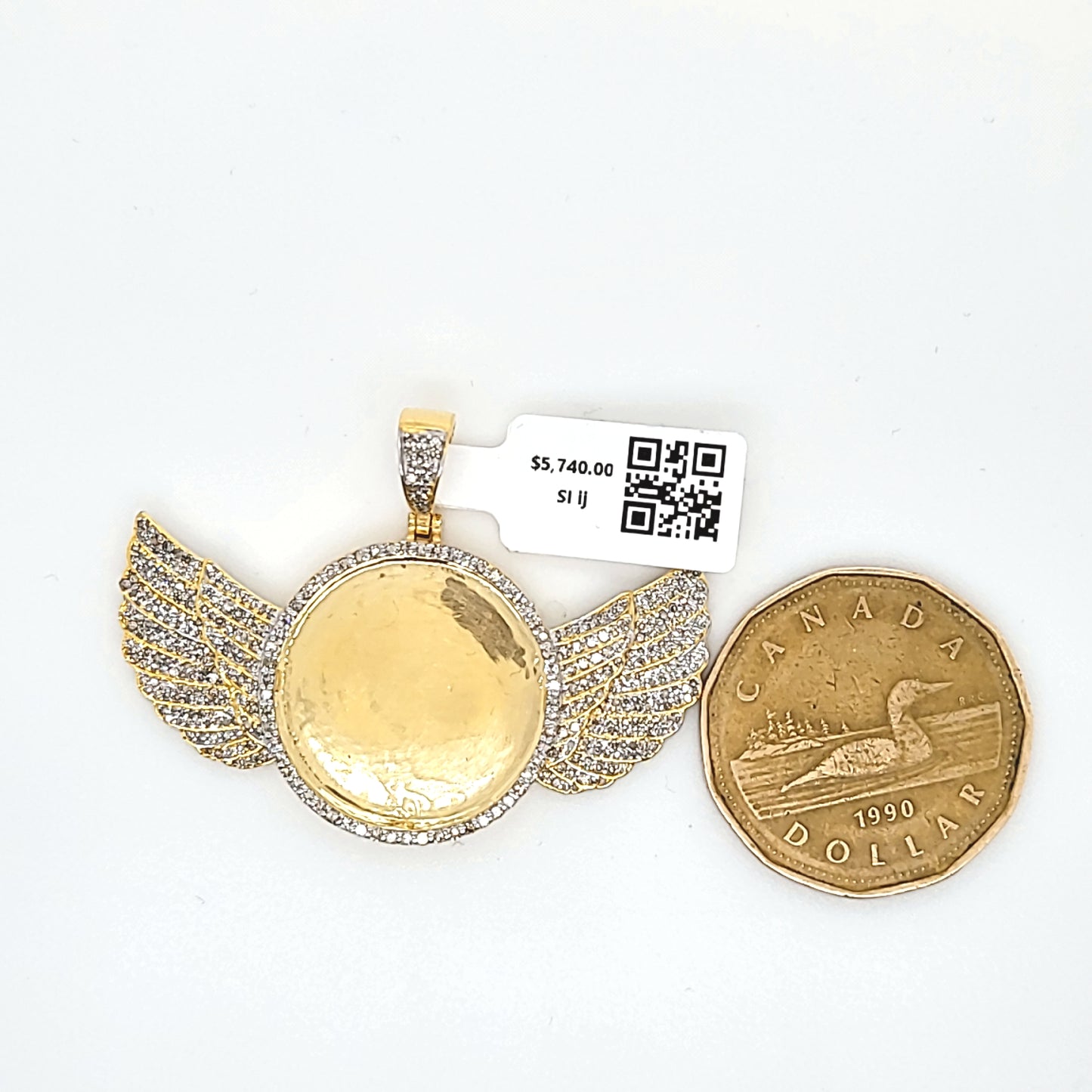 Memorial Wings - Picture Diamond Pendant