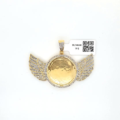 Memorial Wings - Picture Diamond Pendant