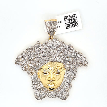 Custom Medusa Diamond Pendant