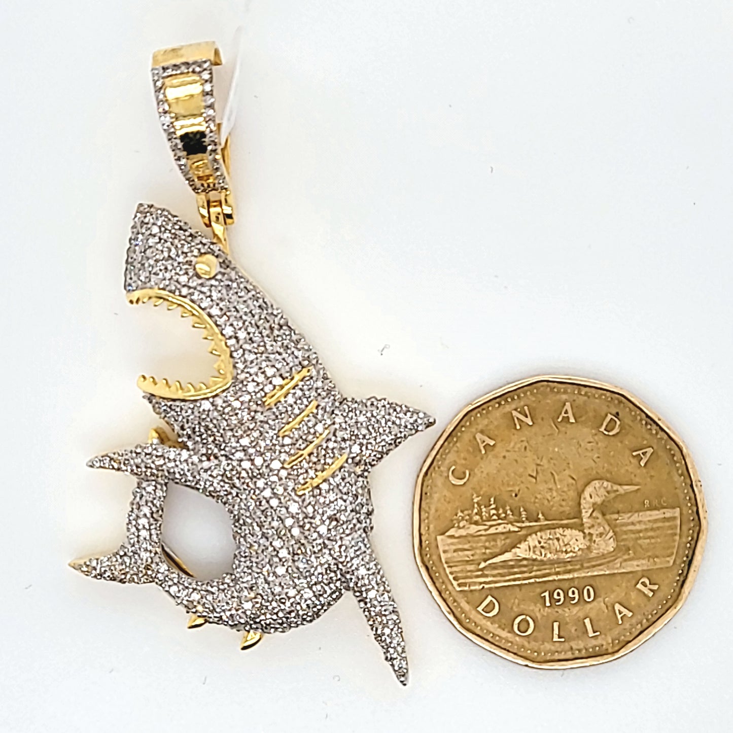 Shark Diamond Pendant