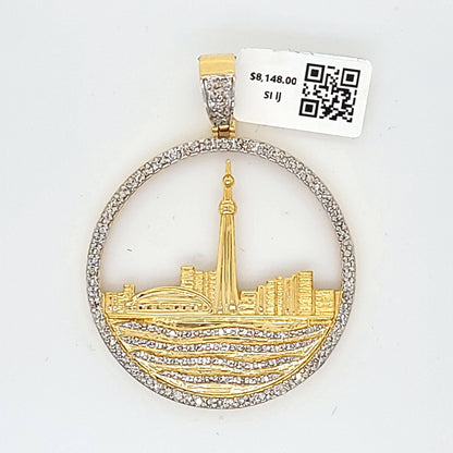 Toronto Skyline Diamond Pendant