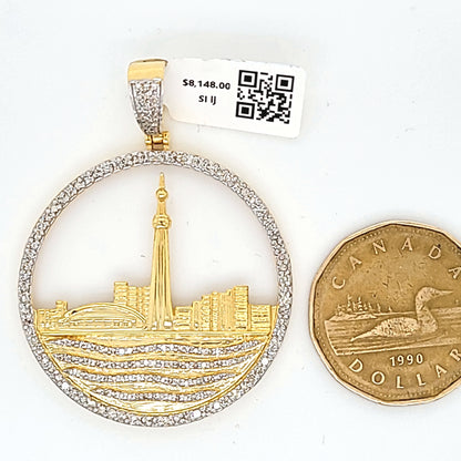 Toronto Skyline Diamond Pendant