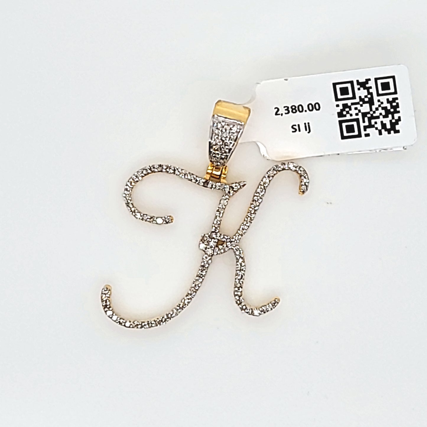 Letter K Diamond Pendant