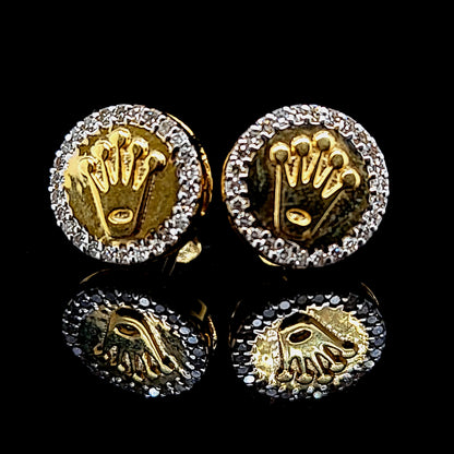 Crown Diamond Earrings