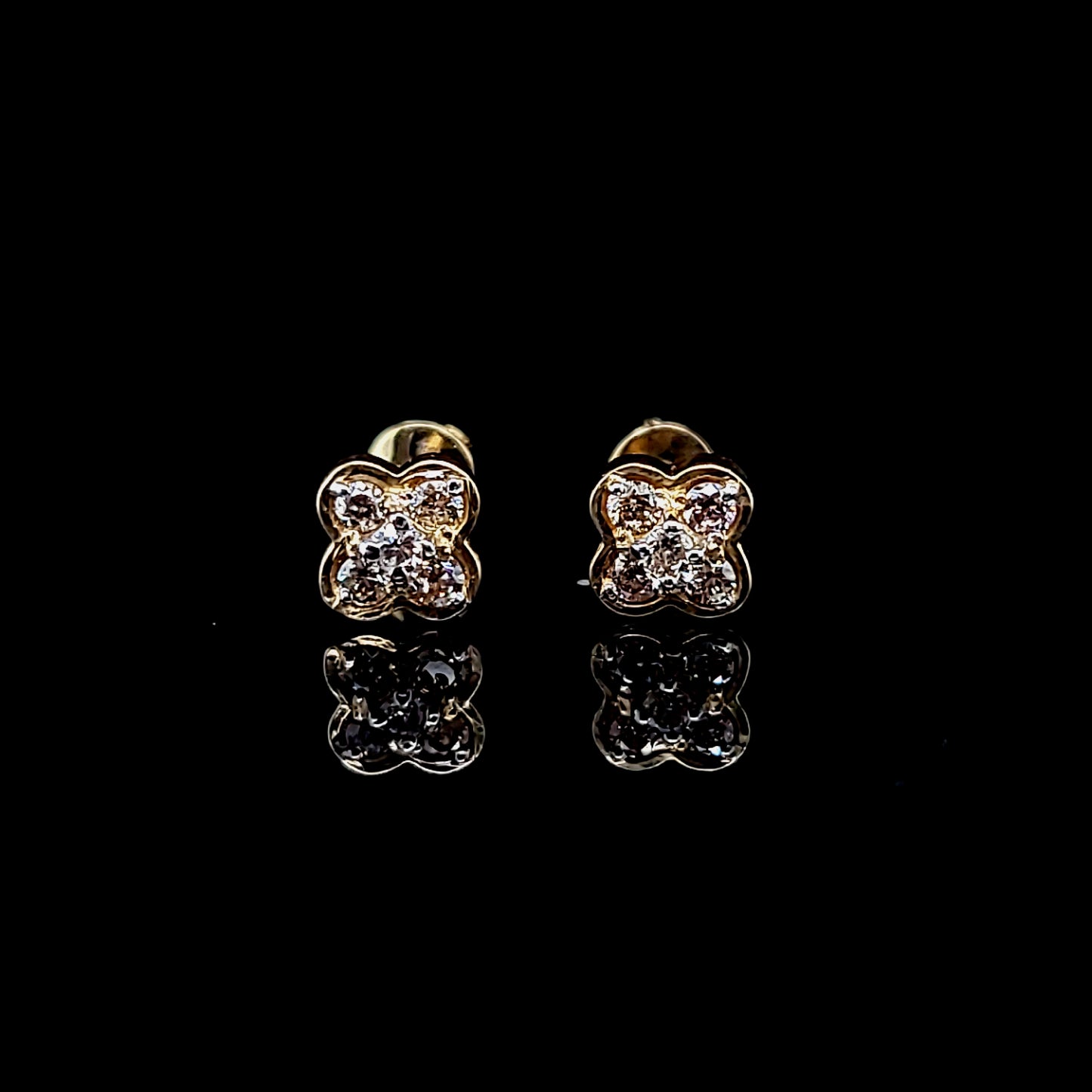 Diamond Flowet Earrings