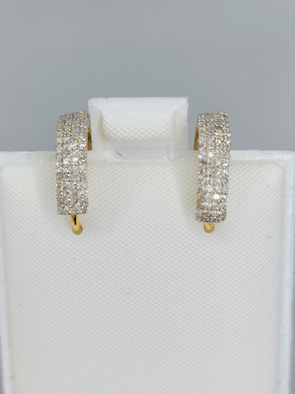 Diamond Earrings Hoops