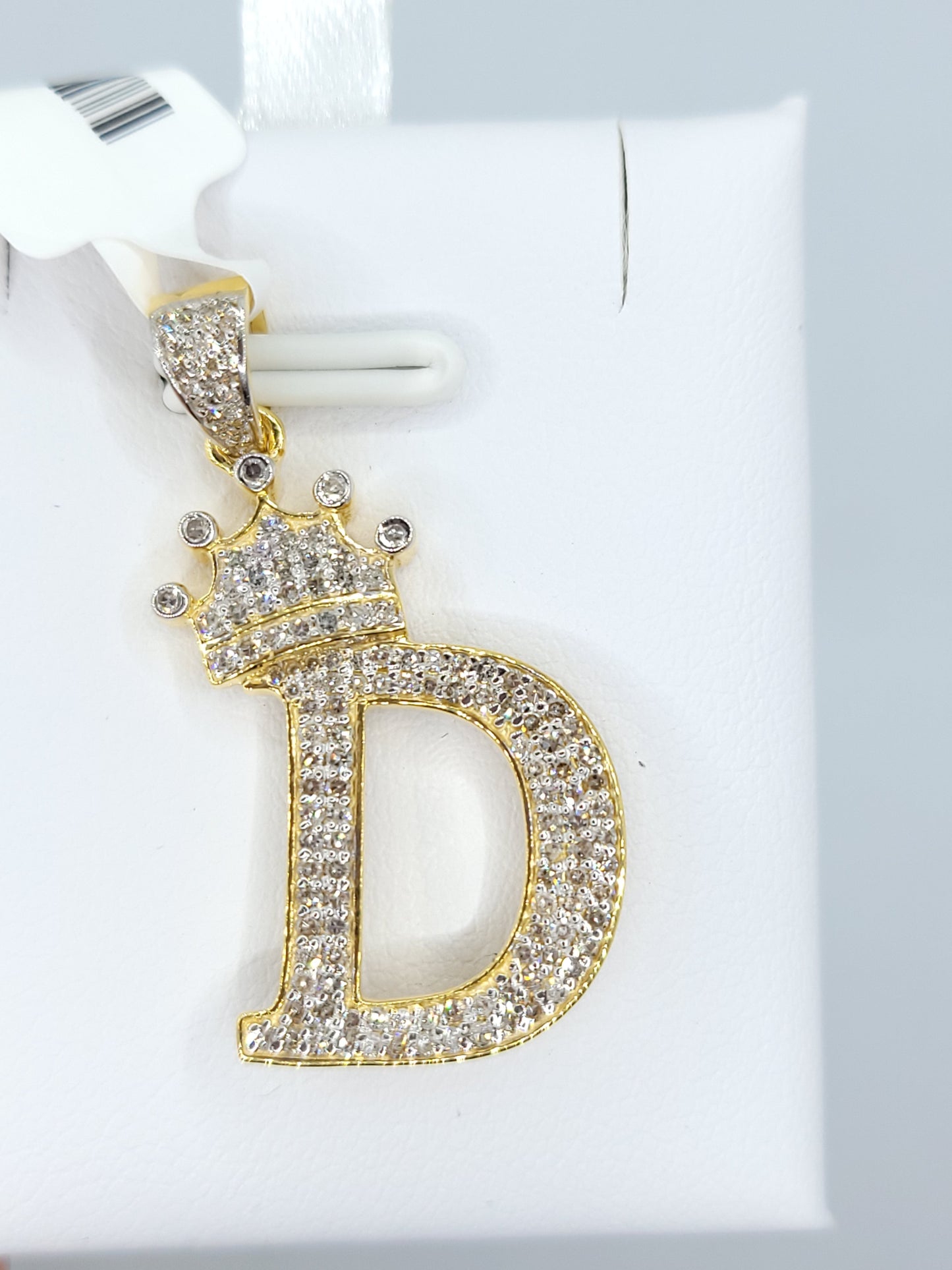 Letter D Diamond Pendant