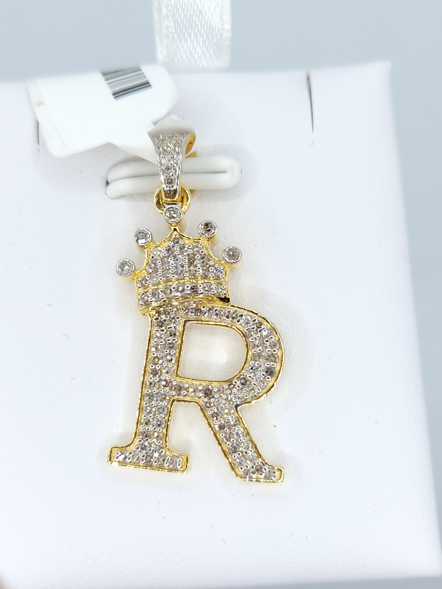 Letter R Diamond Pendant