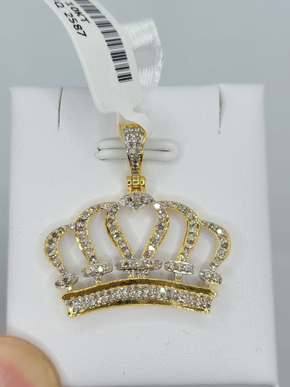 Crown Diamond Pendant