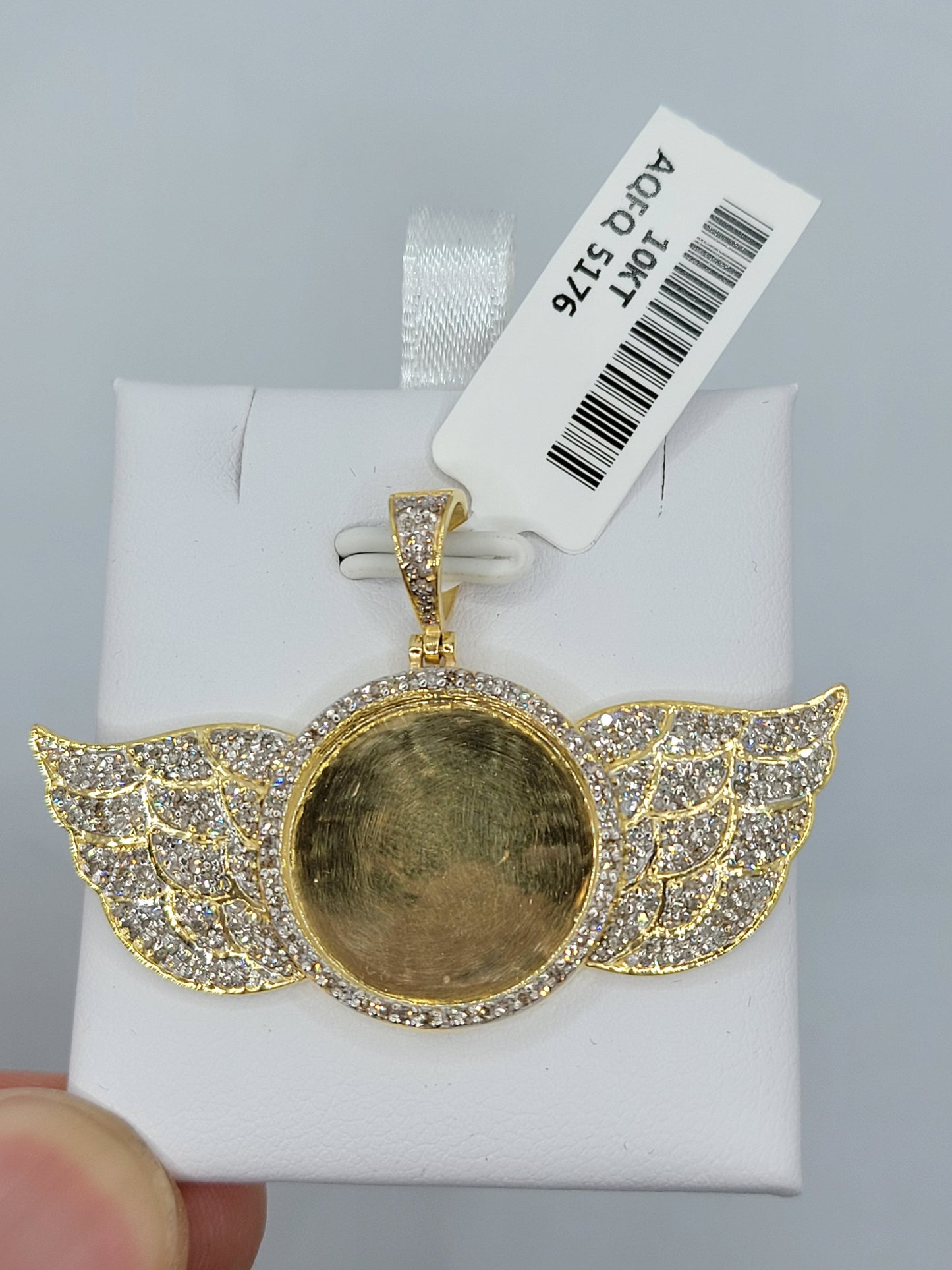 Memorial Wings - Picture Diamond Pendant