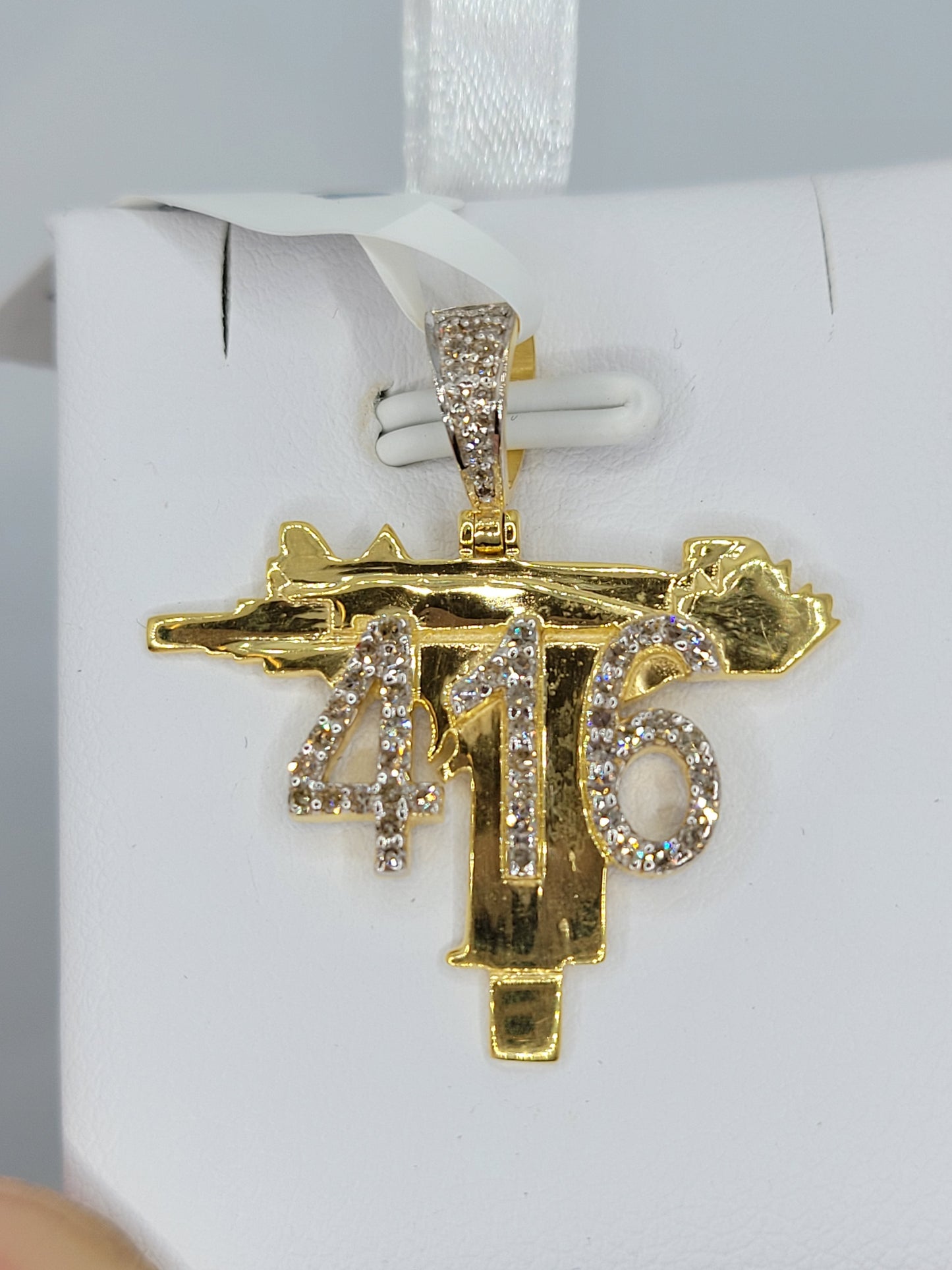 Machine Gun 416 Diamond Pendant