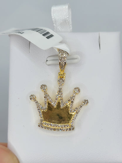 Crown Diamond Pendant