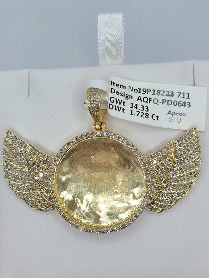 Memorial Wings - Picture Diamond Pendant