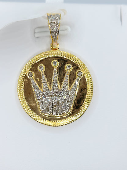 Crown Diamond Pendant