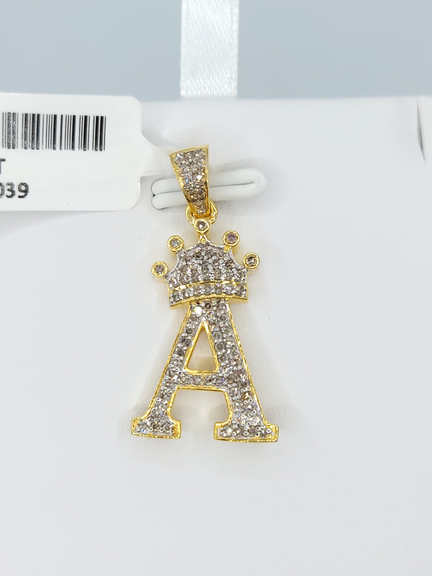 Letter A Diamond Pendant