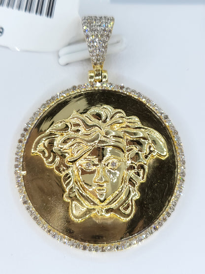 Custom Medusa Diamond Pendant