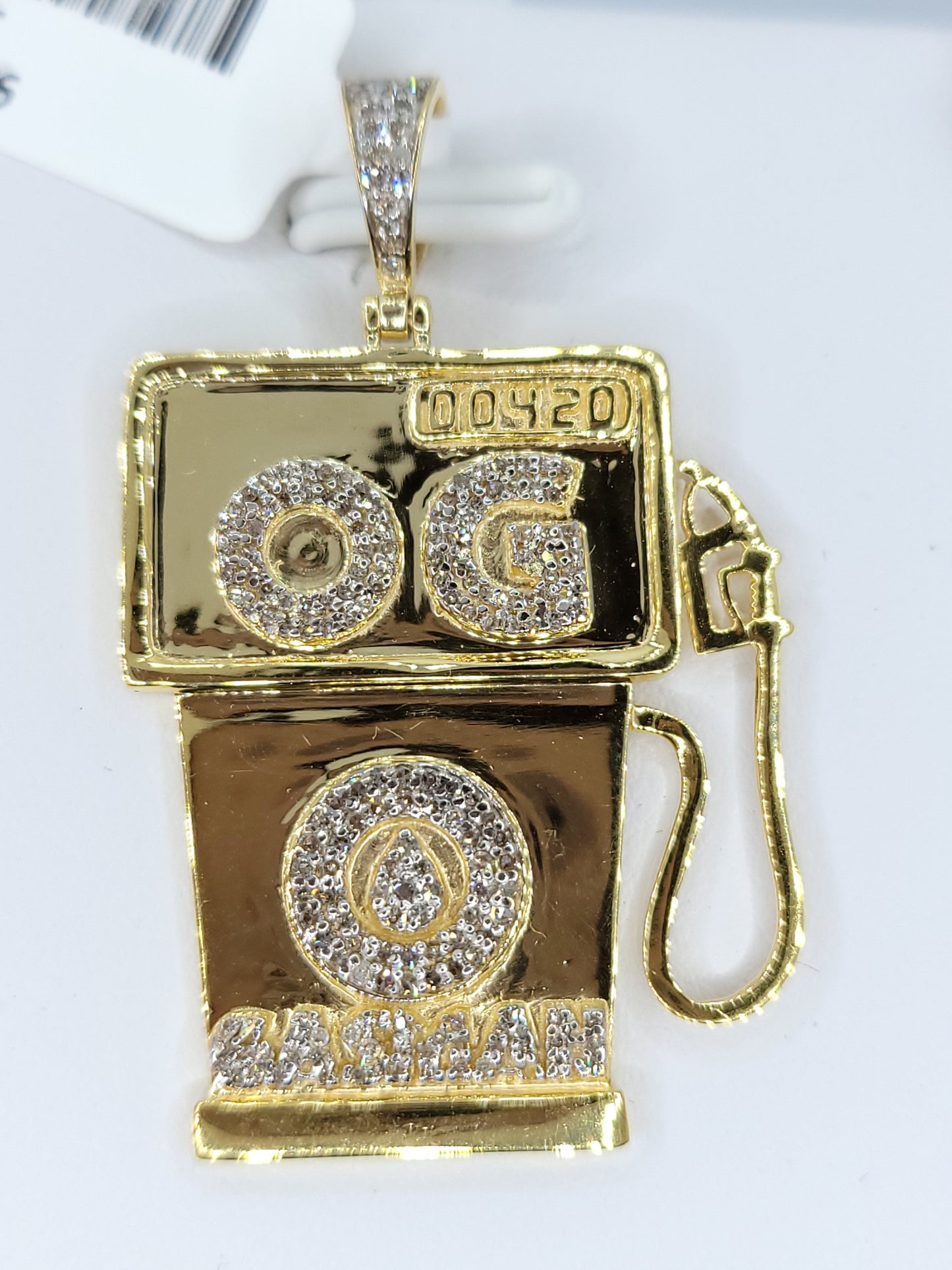 Gas Station Diamond Pendant