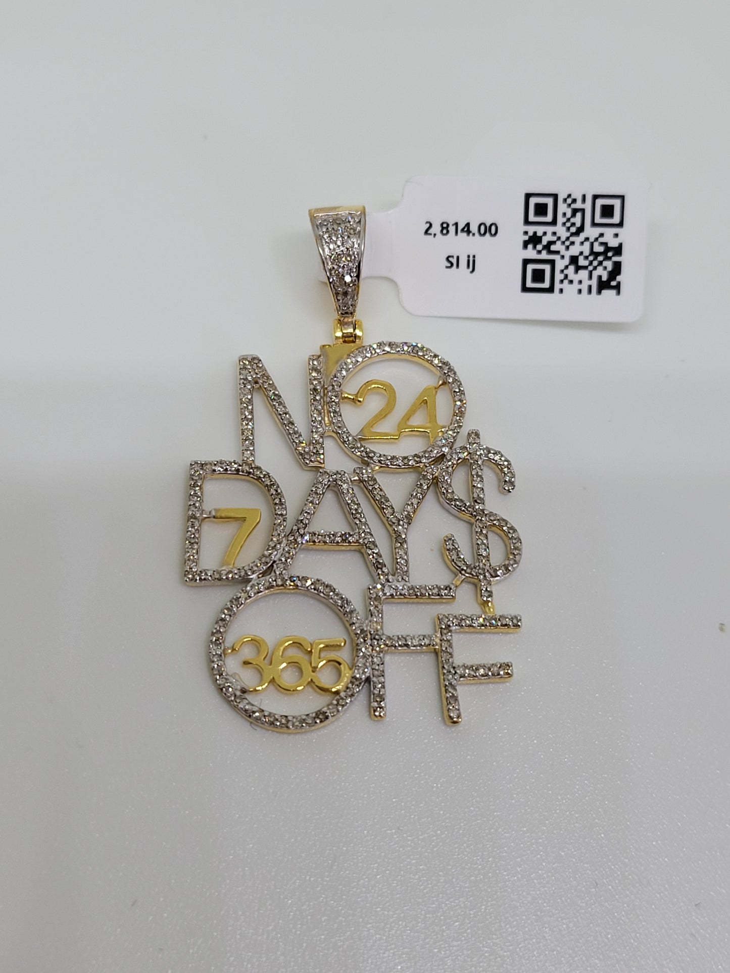 No Days Off Diamond Pendant