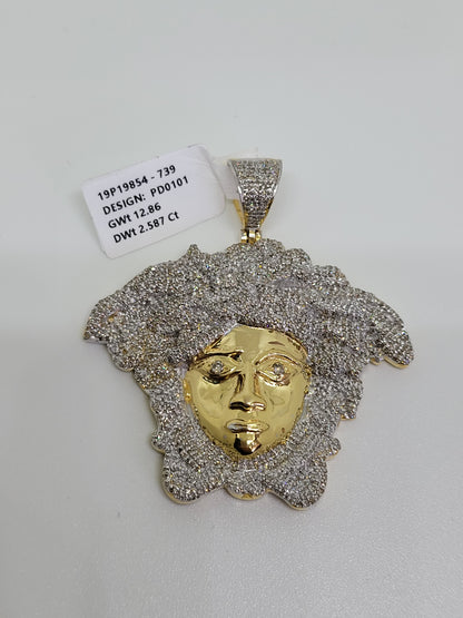 Custom Medusa Diamond Pendant