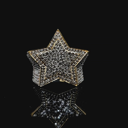 Star Mens Diamond Ring