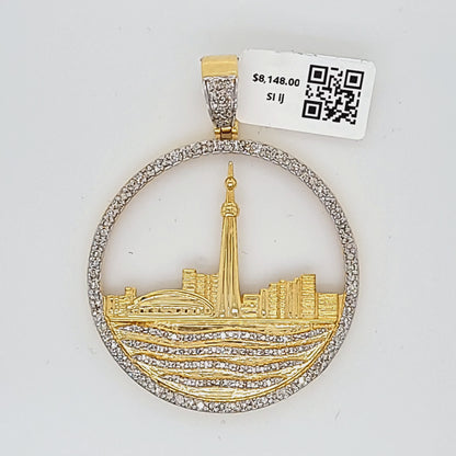 Toronto Skyline Diamond Pendant