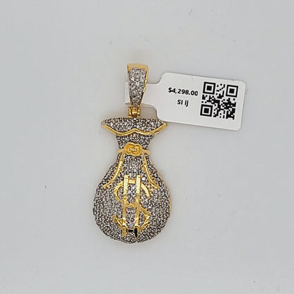 Money Bag Diamond Pendant