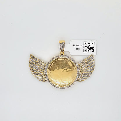 Memorial Wings - Picture Diamond Pendant