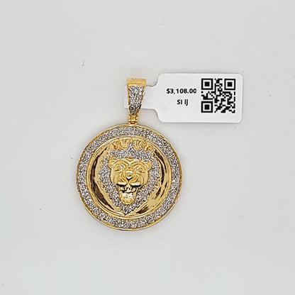 Lion Diamond Pendant